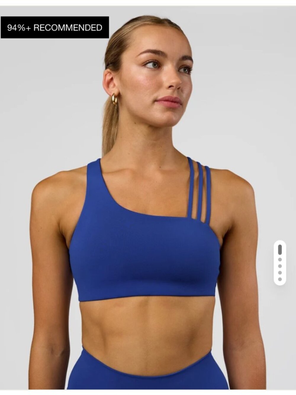 LSKD Galvanize Bra Large Electric Indigo (blue) NWT